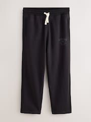 Black Loopback Relaxed Fit Graphic Joggers - Image 7 of 9
