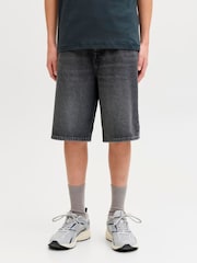 JACK & JONES Junior Baggy Fit Alex Denim Shorts - 圖片 1/7