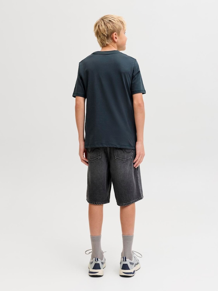 JACK & JONES Junior Baggy Fit Alex Denim Shorts - 圖片 2/7 JACK & JONES Junior Baggy Fit Alex Denim Shorts - 圖片 2/7