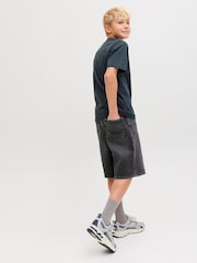 JACK & JONES Junior Baggy Fit Alex Denim Shorts - 圖片 3/7