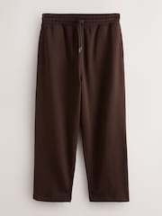 Marrón chocolate - Corte amplio - Pantalones de chándal cepillados - Imagen 1 de 3