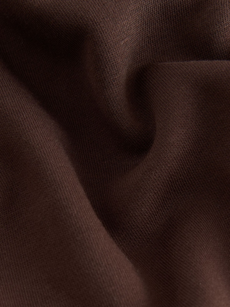 Marrón chocolate - Corte amplio - Pantalones de chándal cepillados - Imagen 2 de 3