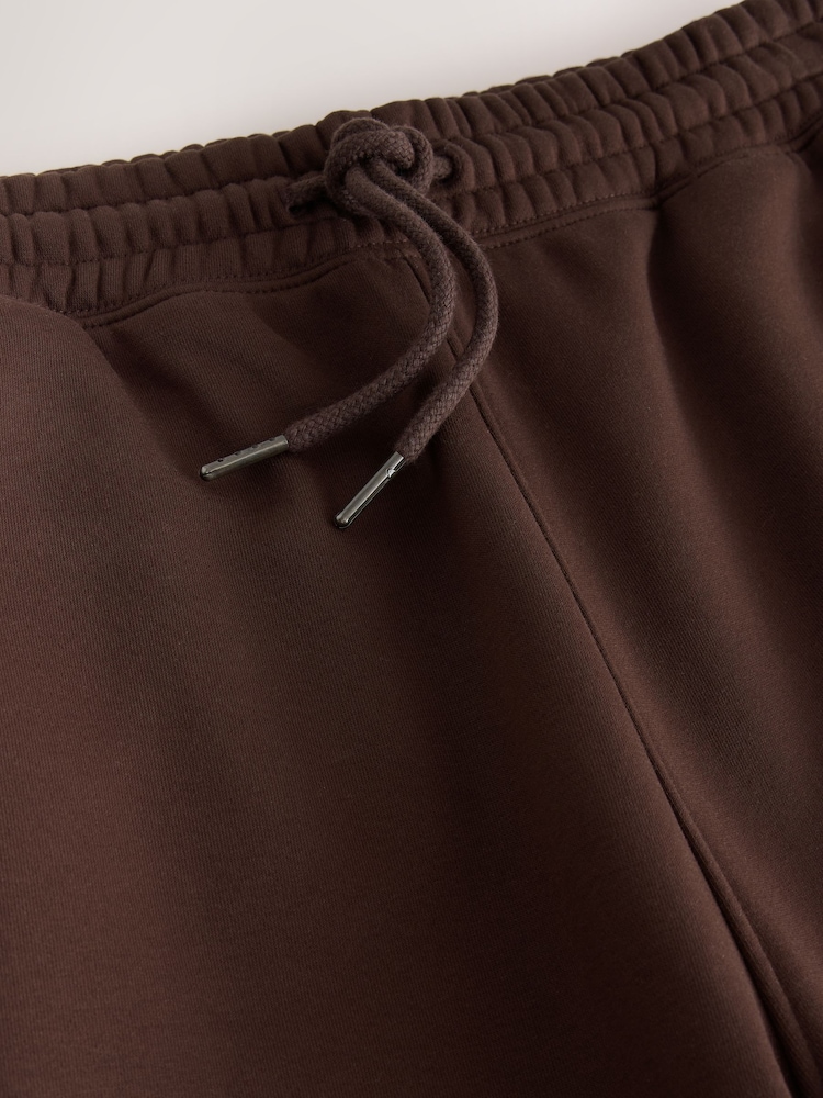 Marrón chocolate - Corte amplio - Pantalones de chándal cepillados - Imagen 3 de 3