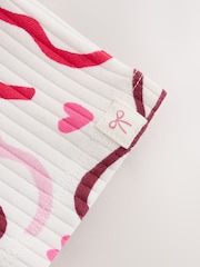 Burgundy Red Bow Baby Long Sleeve Top And Leggings 6 Piece Set (0mths-2yrs) - Image 13 of 13