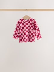 Burgundy Red Bow Baby Long Sleeve Top And Leggings 6 Piece Set (0mths-2yrs) - Image 3 of 13