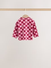 Burgundy Red Bow Baby Long Sleeve Top And Leggings 6 Piece Set (0mths-2yrs) - Image 4 of 13