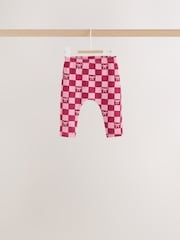 Burgundy Red Bow Baby Long Sleeve Top And Leggings 6 Piece Set (0mths-2yrs) - Image 5 of 13