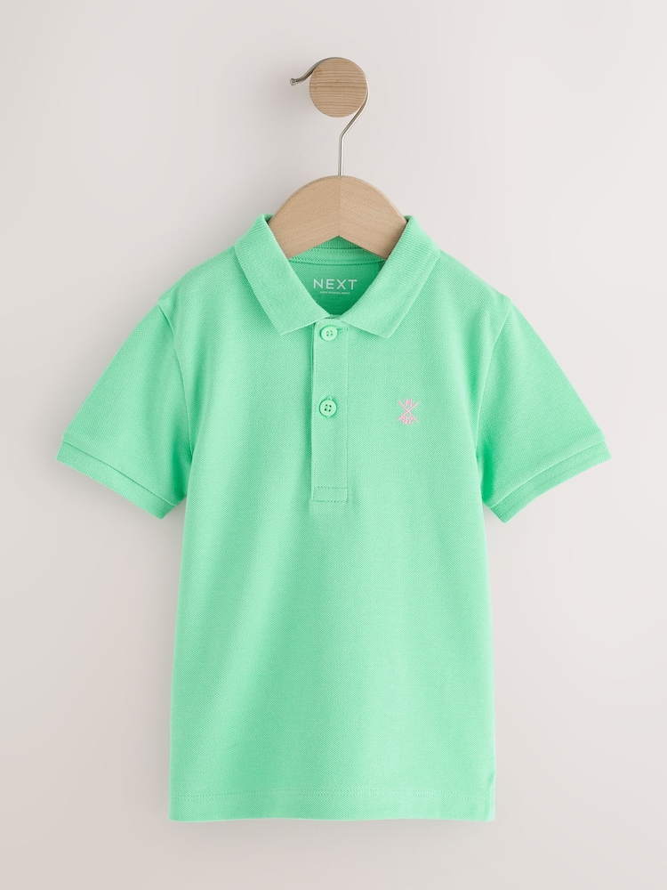 Green/Orange Polo Shirts 2 Pack (3mths-7yrs) - Image 2 of 6