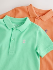 Green/Orange Polo Shirts 2 Pack (3mths-7yrs) - Image 5 of 6