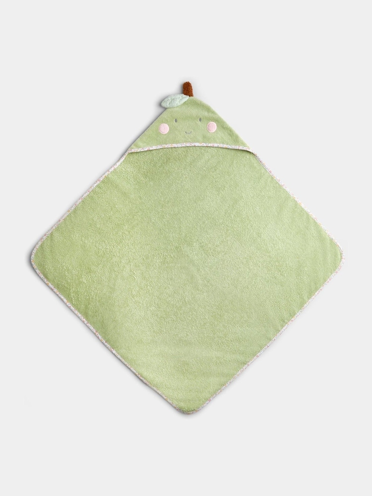 JoJo Maman Bébé Green Apple Hooded Towel - Image 2 of 4