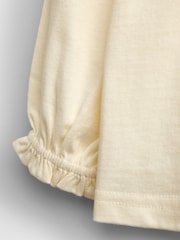JoJo Maman Bébé Ivory Broderie Collar Top - Image 4 of 4