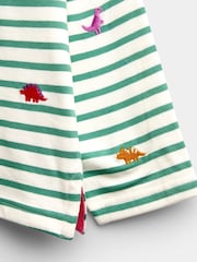 Jojo Maman Bébé Green Dino Embroidered Top - Image 3 of 4
