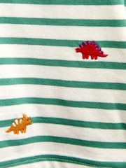 Jojo Maman Bébé Green Dino Embroidered Top - Image 4 of 4