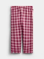 JoJo Maman Bébé Blue Marl Cherry Gingham 2 -Pack Appliqué & Check Leggings - Image 2 of 7