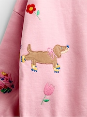 JoJo Maman Bébé Appliqué Sweatshirt & Jogger Set - Image 7 de 7