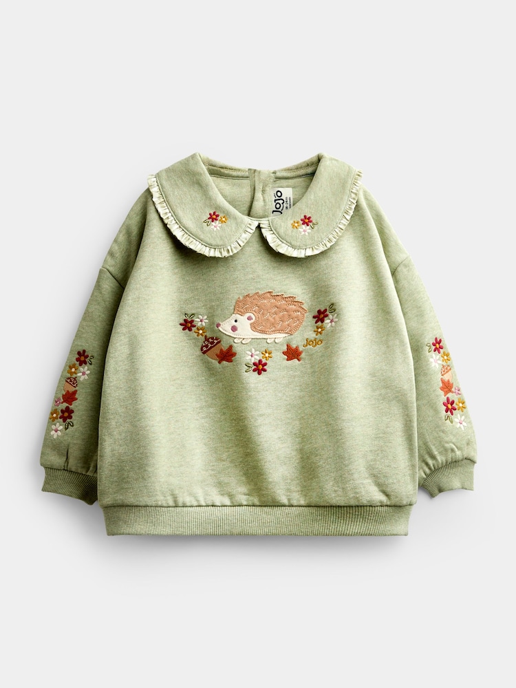JoJo Maman Bébé Appliqué Collar Sweatshirt - Larawan 1 ng 4
