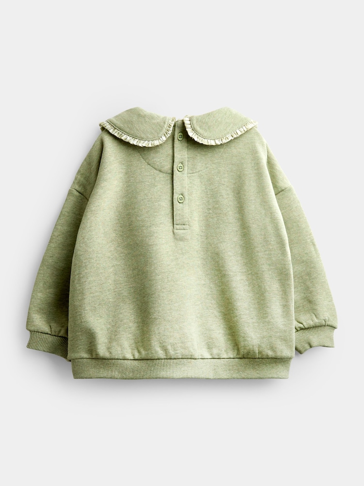 JoJo Maman Bébé Appliqué Collar Sweatshirt - Larawan 2 ng 4