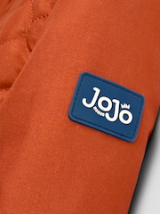 JoJo Maman Bébé Orange Fox Parka Jacket - Image 6 of 6