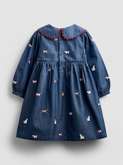 JoJo Maman Bébé Embroidered Dress - Imaginea 3 din 5
