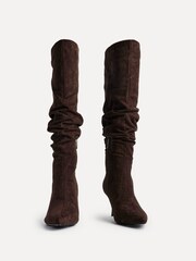 Linzi Rosenna Ruched High Leg Heeled Boots - תמונה 4 מתוך 6