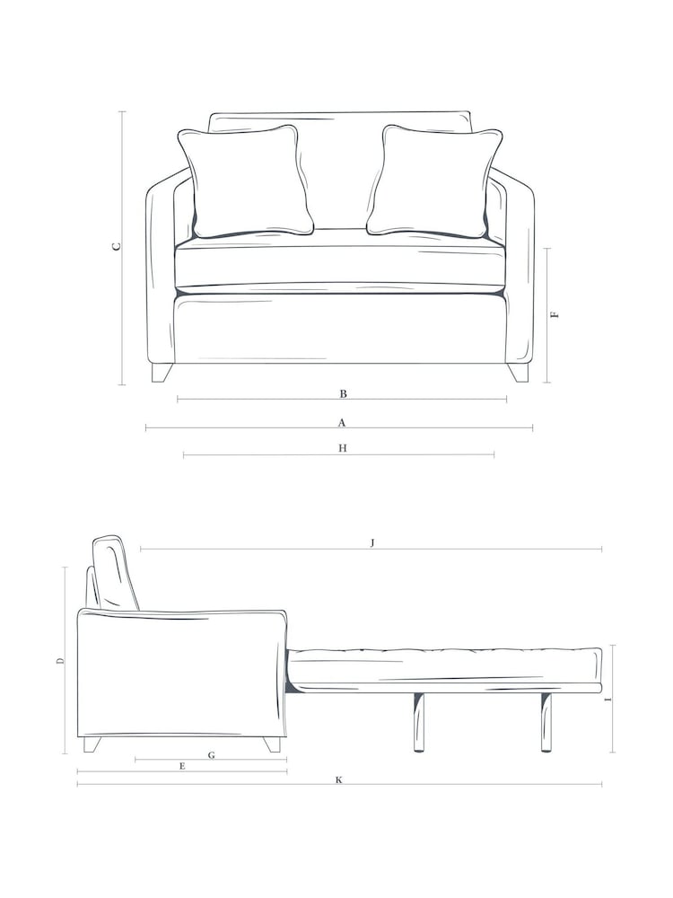 Willow & Hall Hunter Green Foxham Sofa Bed - Image 4 of 4