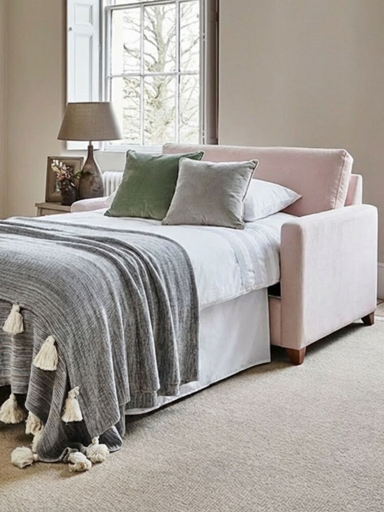 Willow & Hall Petal Pink Foxham Sofa Bed - Image 1 of 4