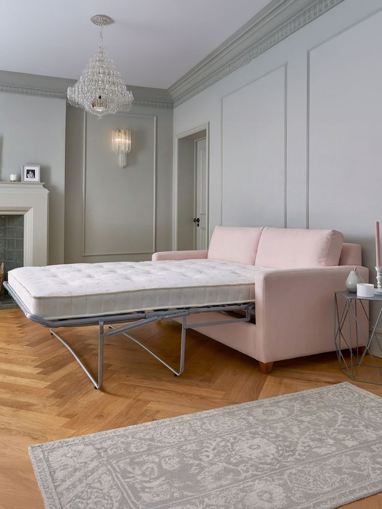 Willow & Hall Petal Pink Foxham Sofa Bed - Image 5 of 5