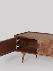 Swoon Mid Brown Terning Acacia Wood Media Unit - Image 4 of 5