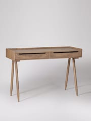 Swoon Light Brown Southwark Mango Wood Two-Drawer Desk - Image 2 of 4