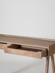 Swoon Light Brown Southwark Mango Wood Two-Drawer Desk - Image 3 of 4