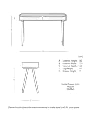 Swoon Light Brown Southwark Mango Wood Two-Drawer Desk - Image 4 of 4