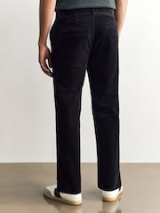 Charcoal Straight Fit Corduroy Chino Trousers - Image 3 of 9