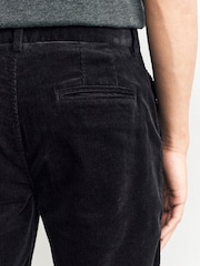 Charcoal Straight Fit Corduroy Chino Trousers - Image 5 of 9