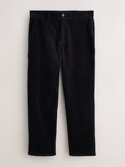 Charcoal Straight Fit Corduroy Chino Trousers - Image 6 of 9
