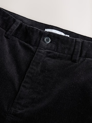 Charcoal Straight Fit Corduroy Chino Trousers - Image 8 of 9