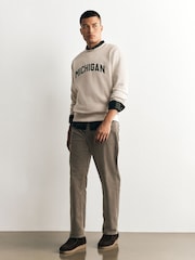 Stone Straight Fit Corduroy Trousers - Image 6 of 11