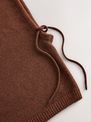 Chocolate Brown Hooded Knitted Snood - Image 4 of 4