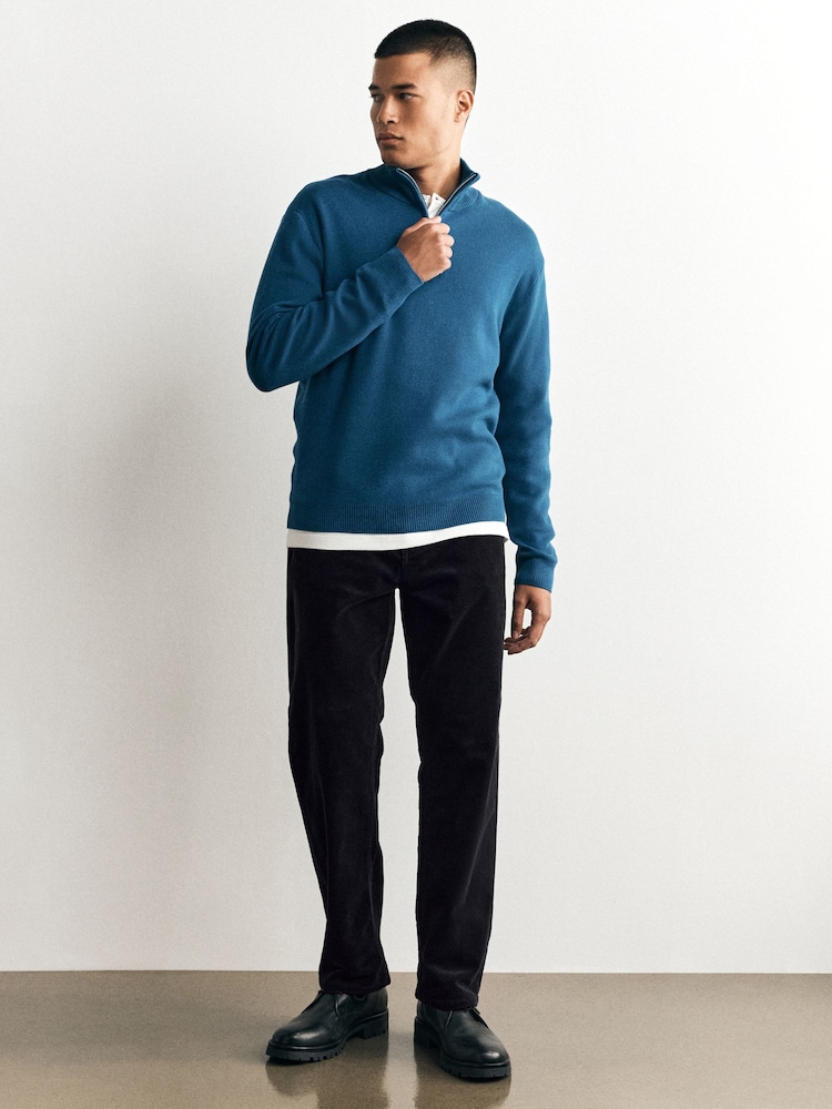 Charcoal Straight Fit Corduroy Trousers - Image 2 of 10