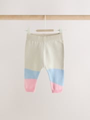 Ecru Bunny Character Knitted Scene Jumper and Leggings Baby Set (0mths-2yrs) - Image 3 of 10