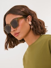Friends Like These Green D Frame Sunglasses - Image 1 of 3