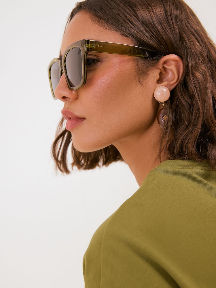 Friends Like These Green D Frame Sunglasses - Image 3 of 3