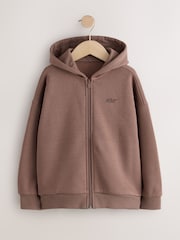 بني منك - Heavy Weight Zip Through Hoodie (3-16yrs) - Image 5 of 8
