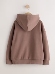 بني منك - Heavy Weight Zip Through Hoodie (3-16yrs) - Image 6 of 8