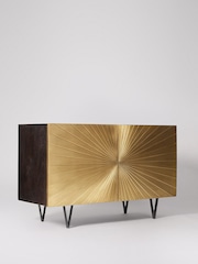 Swoon Black Ziggy Mango Wood Two Door Sideboard - Image 2 of 6