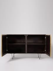 Swoon Black Ziggy Mango Wood Two Door Sideboard - Image 3 of 6