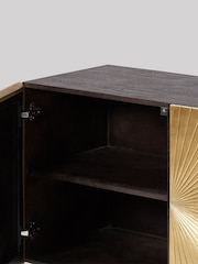 Swoon Black Ziggy Mango Wood Two Door Sideboard - Image 5 of 6