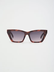 Friends Like These Brown Narrow Cateye Sunglasses - Image 4 of 6