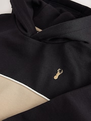 Schwarz/Tan - Hoodie im Colourblock-Design (3 bis 16 Jahre) - Bild 4 von 4
