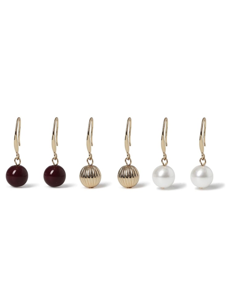 Multi Ball Drop Earrings - Image 1 of 2 Multi Ball Drop Earrings - Image 1 of 2