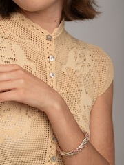 Rhinestone Stretch Twist Bracelet - Bild 1 von 3